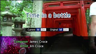 Time in a Bottle  Jim Croce Karaoke Version [upl. by Elexa]