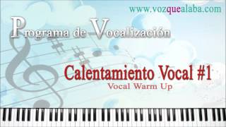 Programa de Vocalización  Calentamiento Vocal 1 [upl. by Rma]