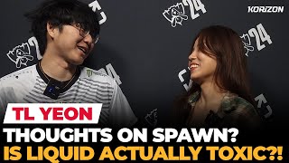 Yeon reacts to TL vs FlyQuest draw Truth behind Spawns speech  Ashley Kang [upl. by Marys]