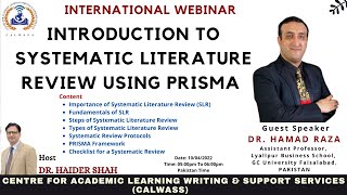 Introduction to Systematic Literature Review using PRISMA [upl. by Matless]