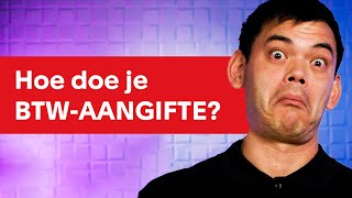 HOE doe je BTWAANGIFTE  Cursus Boekhouden voor Beginners [upl. by Anividul]