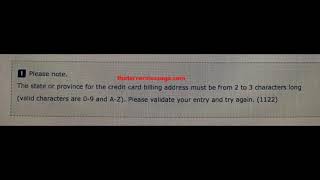 The State or province for the credit card billing address must be 23 characters long 1122 Finnair [upl. by Aubree587]