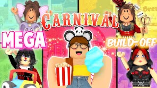 MEGA Carnival BuildOff CHALLENGE Panda Vs 4 FANS [upl. by Idnic]