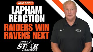 Dave Lapham Reaction Win Over Raiders  Baltimore Ravens Next [upl. by Ayana]