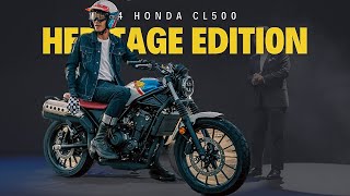 2024 HONDA CL500 FTR HERITAGE EDITION OFFICIALLY LAUNCHED [upl. by Aicenav]