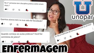 RESPONDENDO PERGUNTAS SOBRE FACULDADE DE ENFERMAGEM NA UNOPAR 📚👩‍⚕️ [upl. by Tiga]