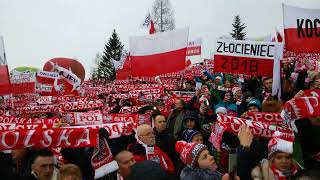 Zakopane skoki narciarskie 2018 Hymn Polski [upl. by Karli586]