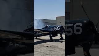 Grumman F8F Bearcat cold start [upl. by Enaile436]