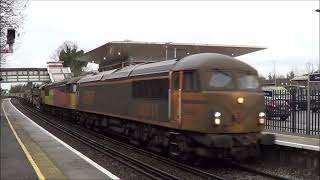 CLASS 56094 COLAS RAILFREIGHT amp 69011 GBRF THROUGH GREENHITHE 101224 [upl. by Malloy]