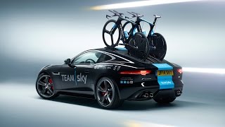 Jaguar present Team Sky with concept FType Time Trial Support Car [upl. by Brinn]