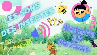 QUIZ SONORE INSECTES🐝 JEU AUDIO 3 à 5 ans🔊 ÉCOUTE ET DEVINE les sons en 10 secondes👍Blind test 🙈 [upl. by Winola]