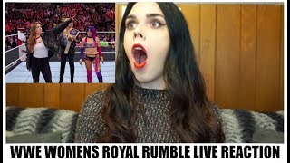 WWE WOMENS ROYAL RUMBLE LIVE REACTION  RONDA ROUSEY DEBUTS [upl. by Falda451]