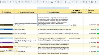 Social Media Post Generator amp Calendar in Scale Strategy AI Google Sheet [upl. by Cynar]