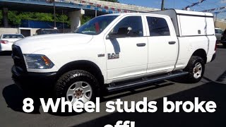 2012 Dodge Ram 2500 67 litre 4WD diesel 8 stud and lug nut replacement [upl. by Pauli323]