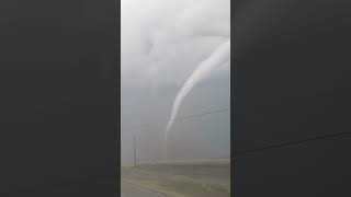 Tornado touched down near Pleasantville Iowa causing severe damage [upl. by Ellirpa]