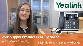 Yealink T44U amp T44W IP Phone Product Feature Video  VoIP Supply [upl. by Ruben370]