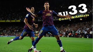 Thiago Alcantara All 33 Goals amp Assists For Barcelona HD 20092013 [upl. by Criswell]