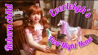 Reborn Child Doll Everleighs First Night Home 🏡  Reborn Roleplay [upl. by Rikki537]