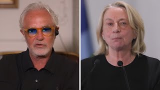 FLAVIO BRIATORE SHOW ZITTISCE IL MAGISTRATO ROSSO CONTRO IL GOVERNO SILVIA ALBANO [upl. by Nygem]