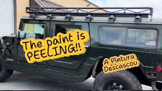 Hummer H1 Wagon  peeling paint back at Tom Bell Collection hummer hummerh1 exoticcarrental [upl. by Bertie959]