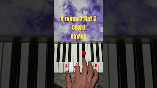 Am7b5 beginnerpiano pianolessons pianotutorial beginnerpianolessons easypiano piano [upl. by Zeret]