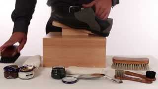 FootFitter Premium Saphir Shoe Shine Valet Box Set [upl. by Sclater264]