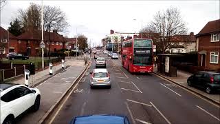 FULL JOURNEY  London Bus Route 174 Dagenham Marsh Way To Harold Hill Dagnam Park Square  19792 [upl. by Eilujna]