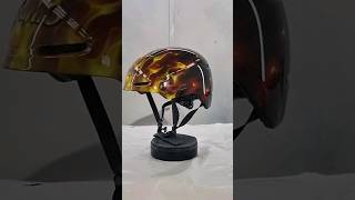 FIREY SNOWBOARD HELMET DESIGN🔥🔥🔥 painter helmet snowboarding airbrush [upl. by Shannen]