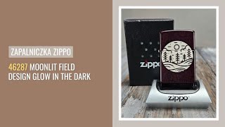 Zapalniczka ZIPPO 46287 MOONLIT FIELD DESIGN GLOW IN THE [upl. by Los13]