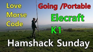 Hamshack Sunday goes HF Portable Elecraft K1 Band hopper antenna [upl. by Grondin]