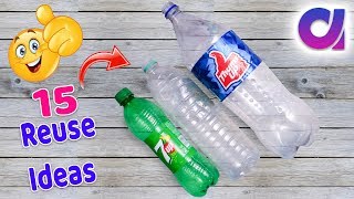 15 most amazing way to reuse plastic bottle  Best out of waste  Artkala 519 [upl. by Eisnil571]