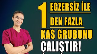 BİR EGZERSİZ İLE BİRDEN FAZLA KAS GRUBUNU ÇALIŞTIRIN aktifizyo fiziktedavi egzersiz [upl. by Elleyoj776]