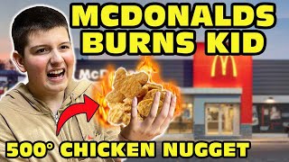 Kid Burns Himself On A McDonalds Chicken Nugget Original [upl. by Aneerhs889]