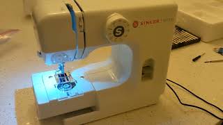 Singer M1000 sewing machine not catching bobbin thread [upl. by Rowen961]