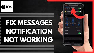 How To Fix Messages Notification Not Working On Iphone [upl. by Poulter]