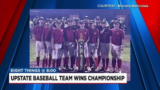 Upstate youth baseball team wins national tournament at Cooperstown [upl. by Elletnahs]