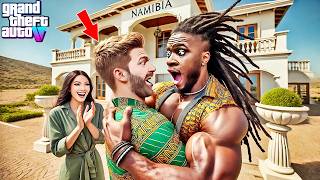 😱😱Franklin Meets Michael In His Luxury Mansion In NamibiaGTA 5 Real Life Mod Remastered Season 2 [upl. by Christianity]