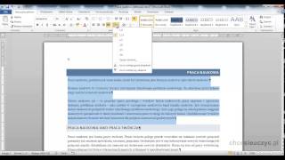 Kurs Microsoft Word 2010 Podstawowy  lekcja 42  Interlinia i odstępy między akapitami [upl. by Aicelf]