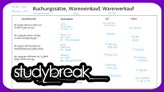 Buchungssätze Wareneinkauf Warenverkauf  Externes Rechnungswesen [upl. by Tallie]