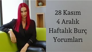 28 Kasım4 Aralık Haftalık Burç Yorumları [upl. by Knitter]