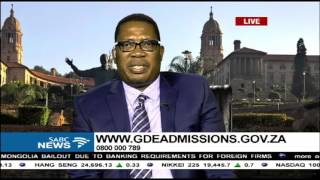 Online learner registration system improved drastically Lesufi [upl. by Aziul]