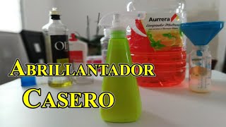 ABRILLANTADOR  HIDRATADOR DE PLASTICOS CASERO MANCHAS DE ALCOHOL EN PLASTICO [upl. by Neibart]