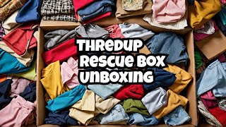 So Many New With Tags Pieces in This ThredUP Mixed Clothing Rescue Box [upl. by Ttergram]