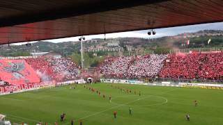 Perugia  Frosinone  Inno ed entrata in campo delle squadre [upl. by Parcel287]