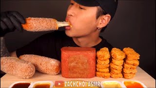 ZACH CHOI ASMR BITES ONLY CORNDOGS SPAM CHICKEN NUGGETS ASMR [upl. by Koby]