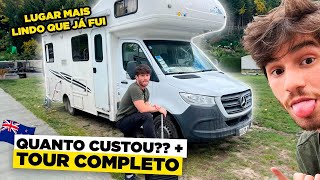 1ª vez viajando de MOTORHOME quanto custou tour completo e perrengues na Nova Zelândia [upl. by Atterol]