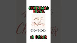 CHRISTMAS paintingsdecal ID codes🎄🎅More xmas decal codes⬇️ Bloxburg robloxcodes berryavenue [upl. by Yelwar]