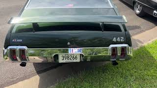 Green Oldsmobile 442  So61 Cruzers Summer 2024 Minnesotaquot 8 15 2024 [upl. by Ahsaet]