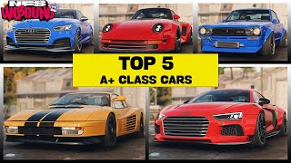 Top 5 Best A Class Cars in NFS Unbound Online Volume 8 [upl. by Essiralc]