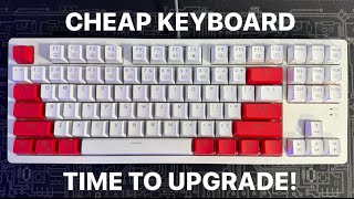 Budget Mechanical Hot Swappable Gaming Keyboard Switch Upgrade EYOOSO Z737 K620 [upl. by Lihcox]